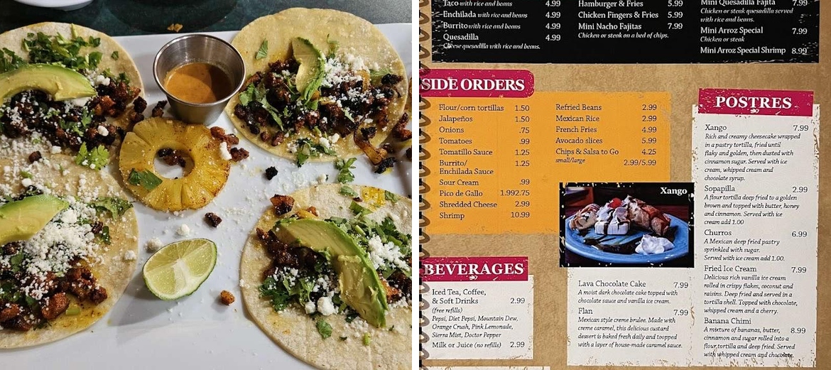 santa fe mexican grill Menu