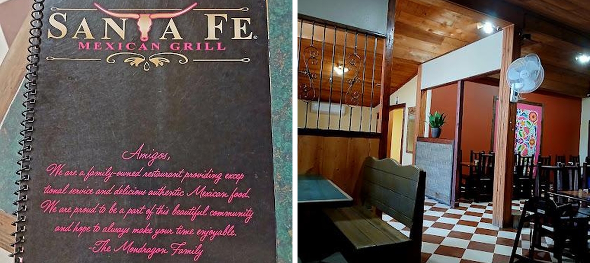 santa fe mexican grill Menu